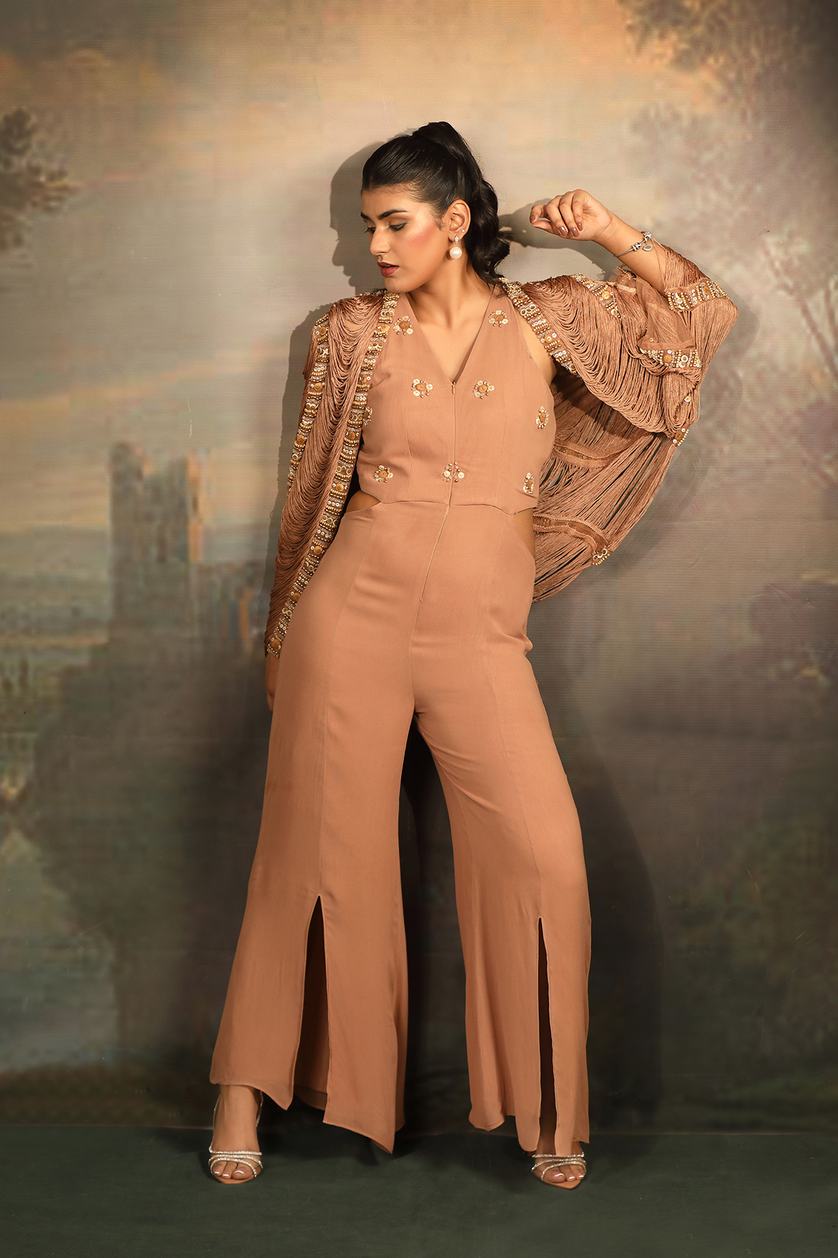 Brine Cape Jumpsuit