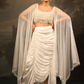 Marble Drape Skirt Set