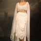 Marble Drape Skirt Set