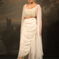 Marble Drape Skirt Set